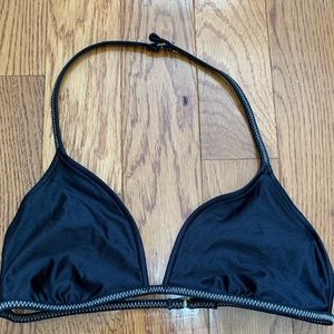 Ralf Lauren Black Triangle Bikini Top